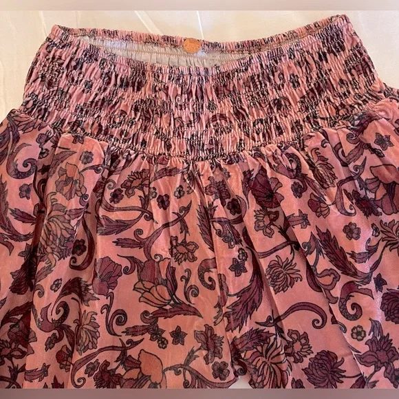 Free People Pink Patterned Pants - Picture 4 of 6